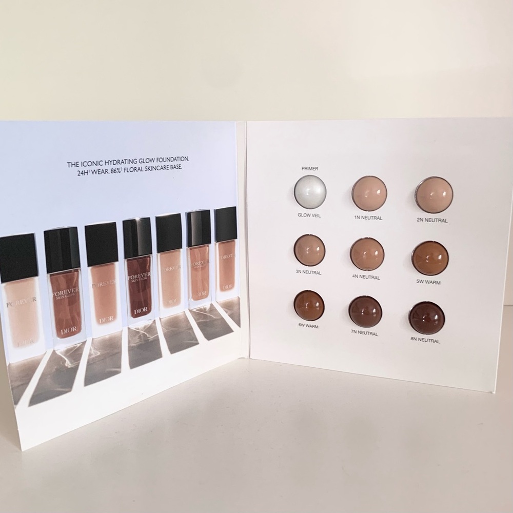 Dior forever hydrating glow skincare foundation tester